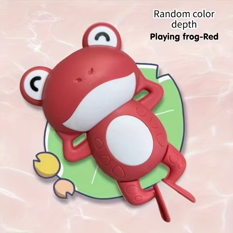 Interactive Clockwork Bath Toys - Moving Frog Babies with Water Clock( PACK OF 5)
