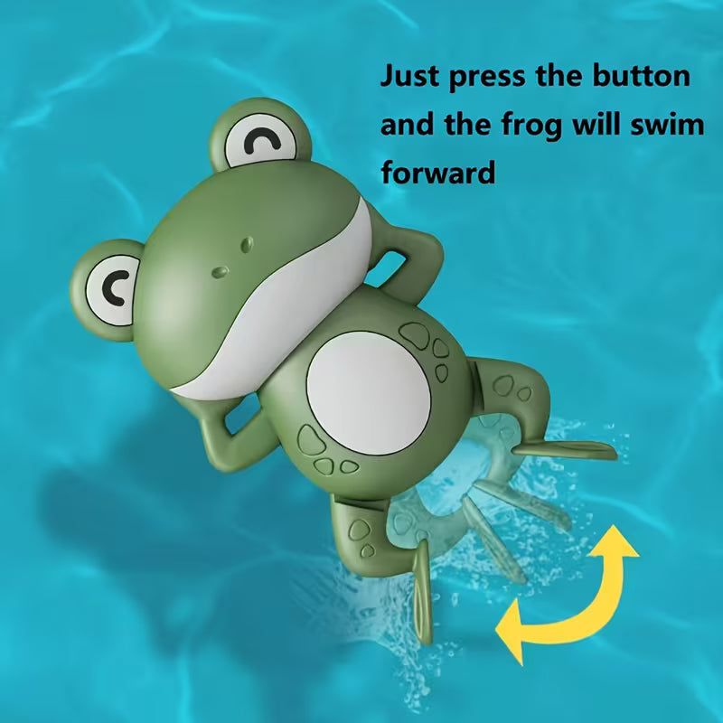 Interactive Clockwork Bath Toys - Moving Frog Babies with Water Clock( PACK OF 5)