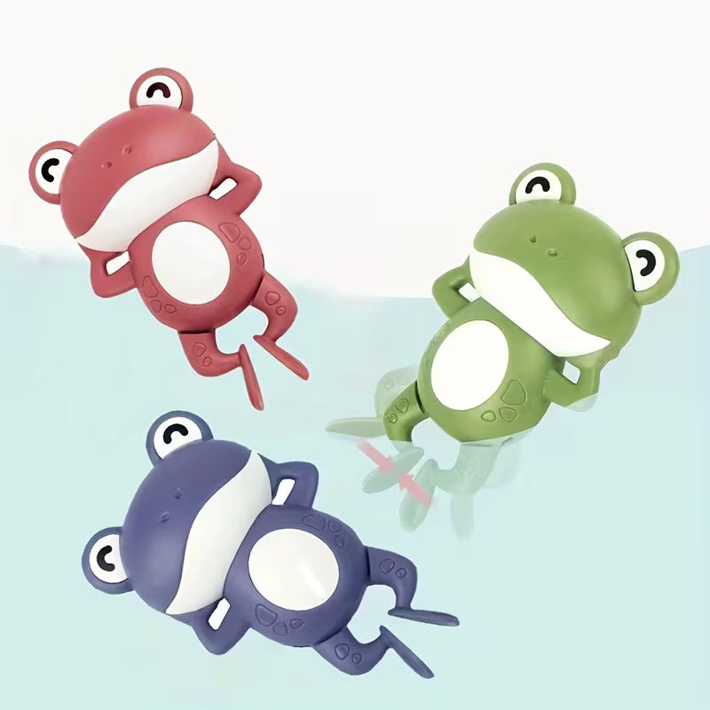 Interactive Clockwork Bath Toys - Moving Frog Babies with Water Clock( PACK OF 5)