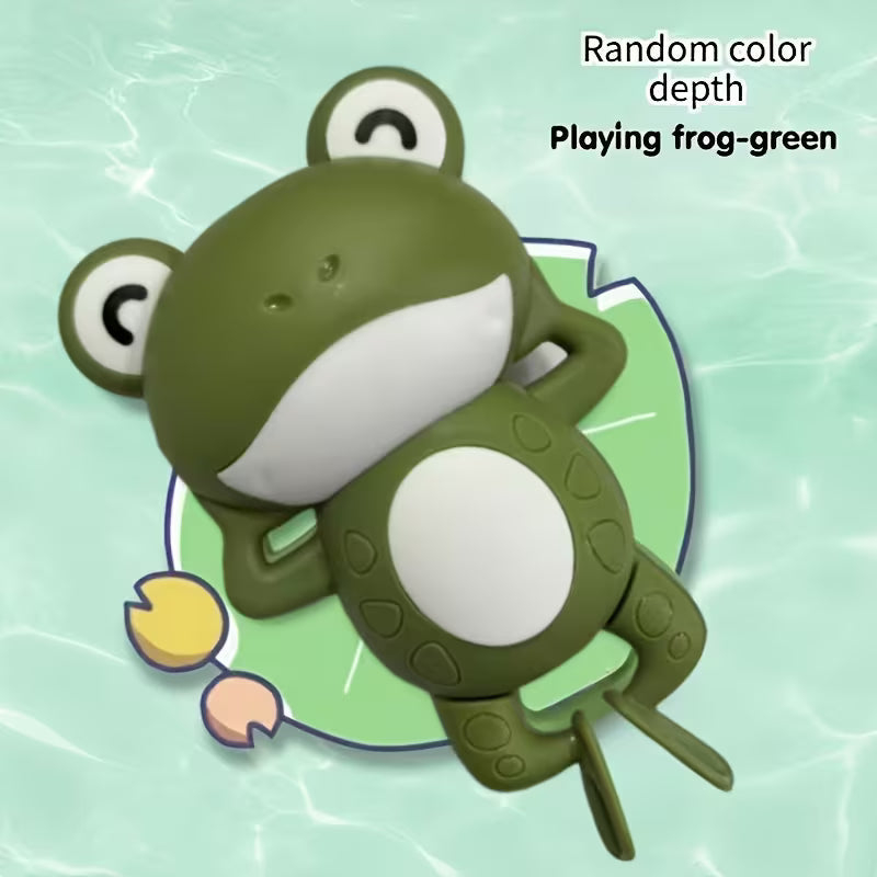 Interactive Clockwork Bath Toys - Moving Frog Babies with Water Clock( PACK OF 5)