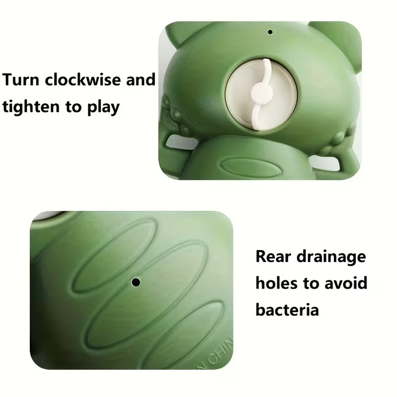Interactive Clockwork Bath Toys - Moving Frog Babies with Water Clock( PACK OF 5)