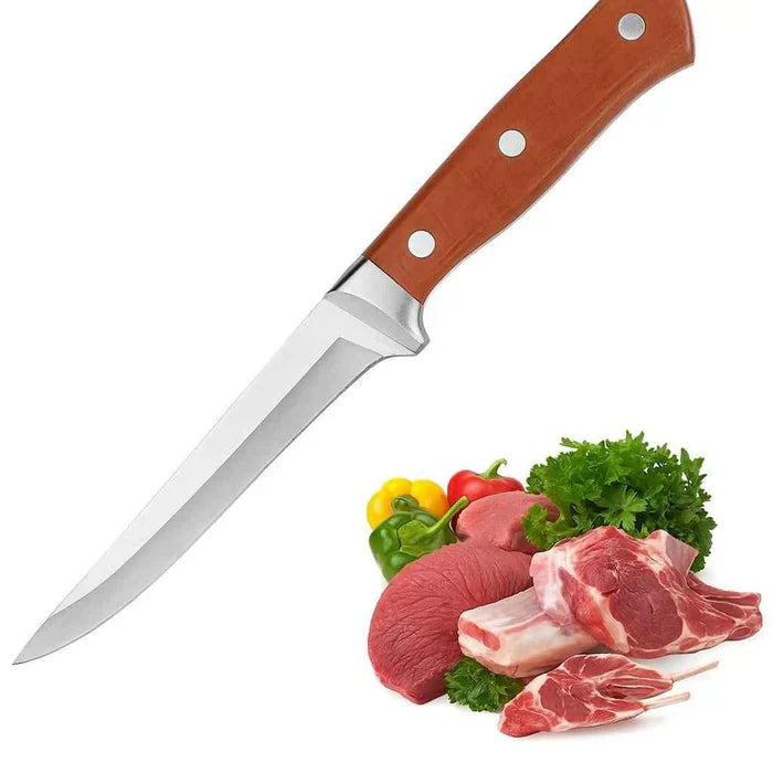 Ultra-Sharp Chef Knife with Premium Rosewood Handle 🔪 | Professional Stainless Steel Kitchen Knife for Effortless Cutting