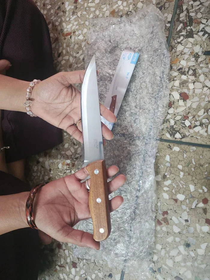 Ultra-Sharp Chef Knife with Premium Rosewood Handle 🔪 | Professional Stainless Steel Kitchen Knife for Effortless Cutting
