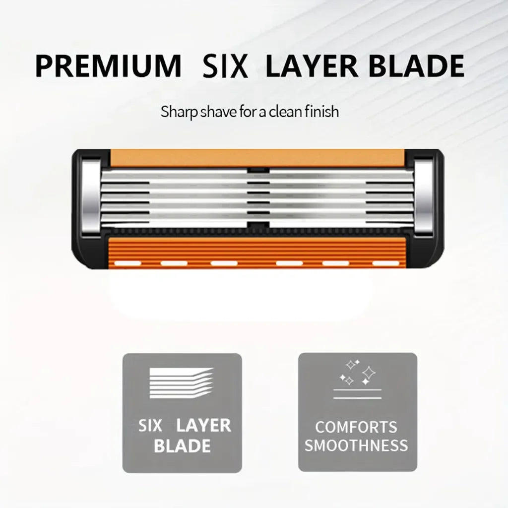 Smart Shave Pro Kit - 48 High-Performance Razor Refills with Free Handle