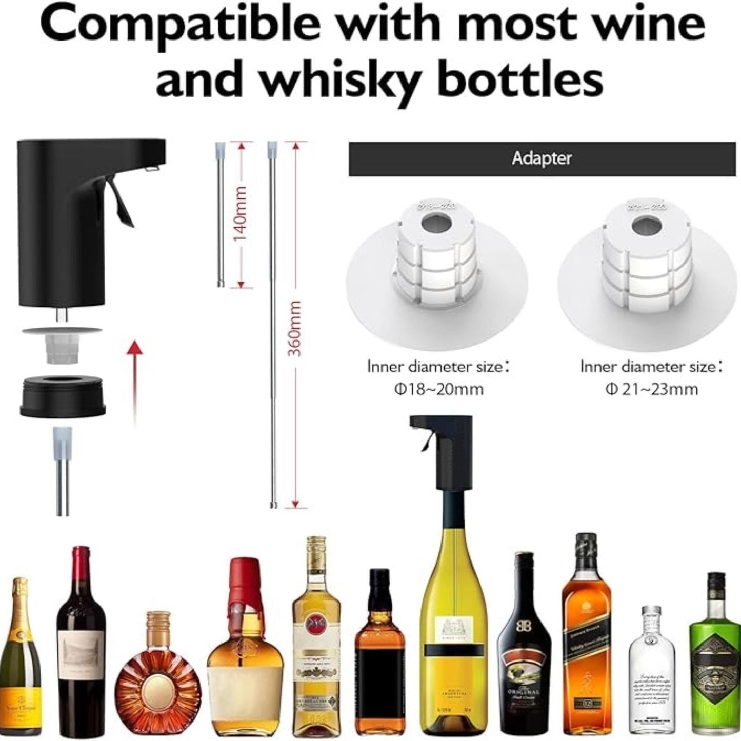 SMART WINE/LIQUOR ELECTRIC DISPENSER (BUY 1 GET 1 FREE )