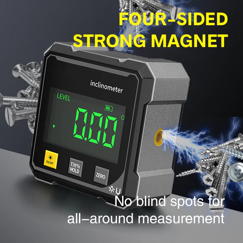 4-Side Magnetic Digital Angle Gauge with Laser ( BUY 1 GET 1 FREE )